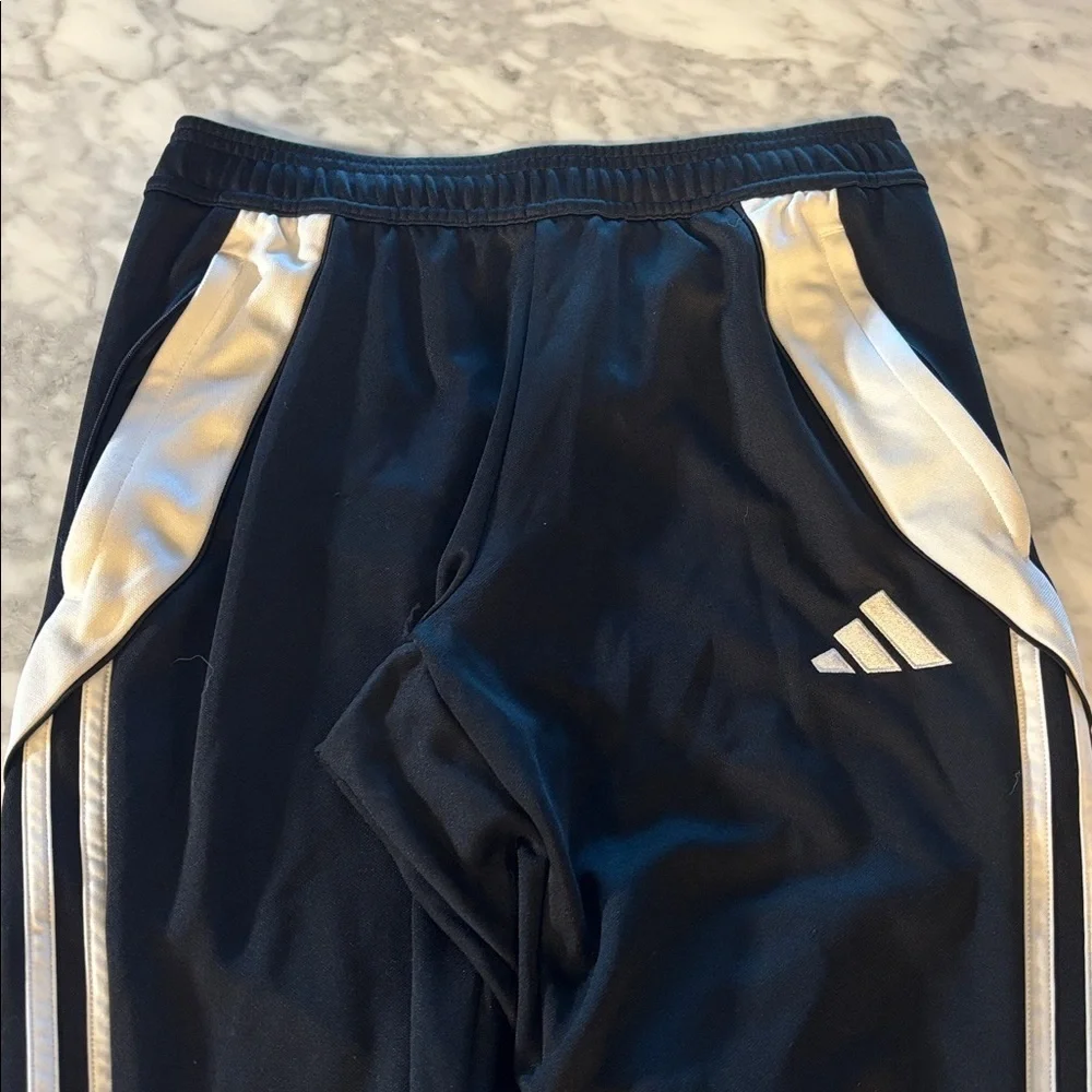 Adidas Men's Black tiro pant with White Accents, size small